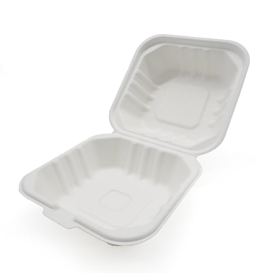 5" Small Bagasse burger box (HP 7)
