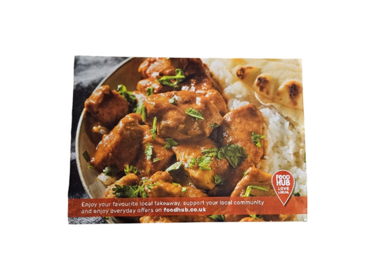 🍛 Large Foodhub Window Sticker FREE with Every Order...!