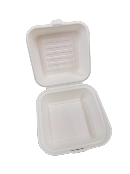 6" Bagasse Burger box (HP6)