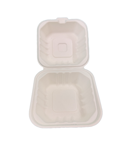 5" Small Bagasse burger box (HP 7)