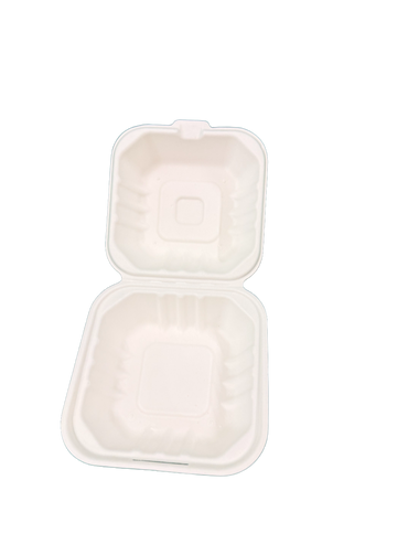 5" Small Bagasse burger box (HP 7)