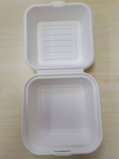 6" Bagasse Burger box (HP6)