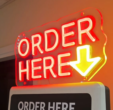 Neon 'Order Here' Sign