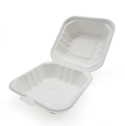 5" Small Bagasse burger box (HP 7)