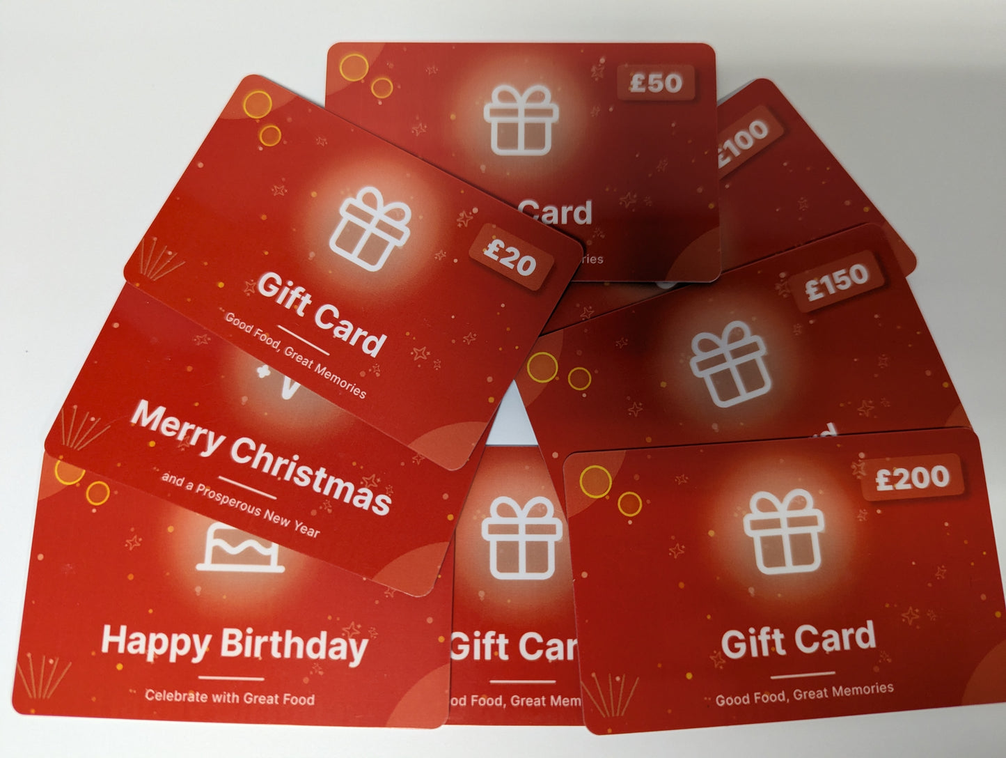 Gift Card Bundle Pack - 100 Cards