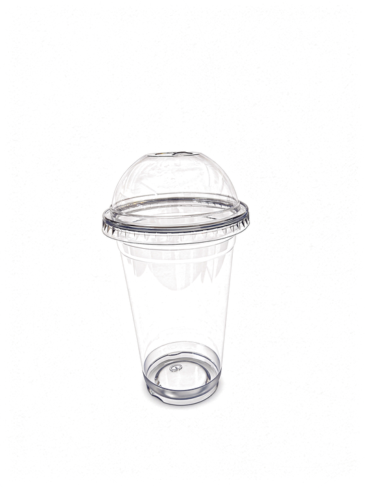 16oz PET Cups WIth Dome Lids 500 Or 1000 sets RRP 36.40 Shipping only – collection is not available for this product!