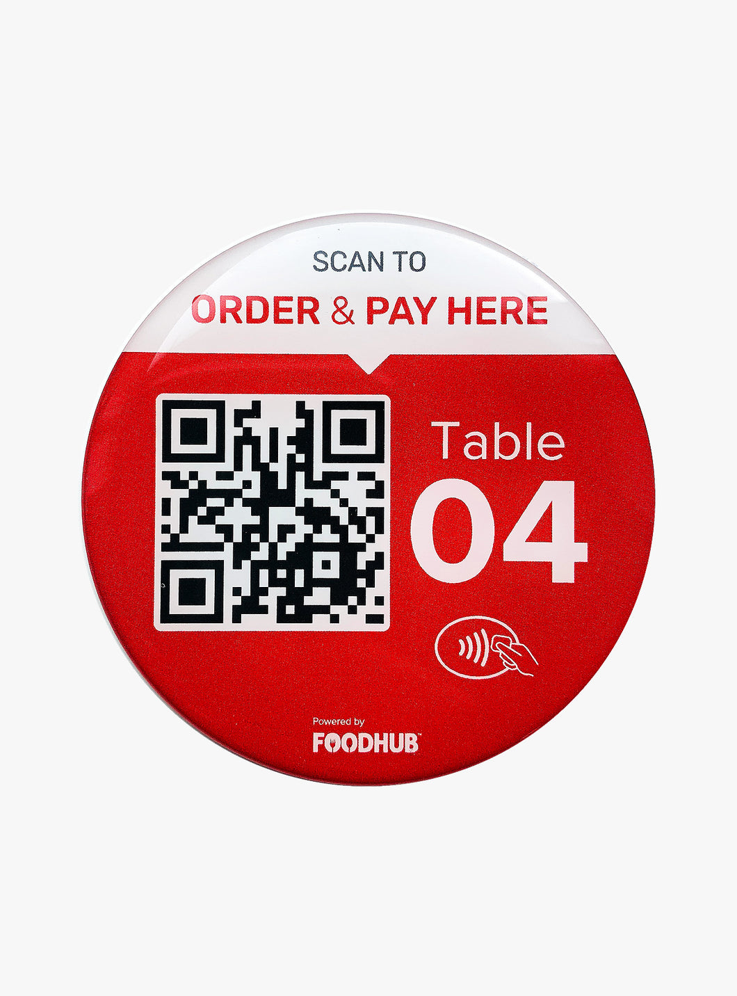 Table QR Codes - 20x Circular Numbered 1-20